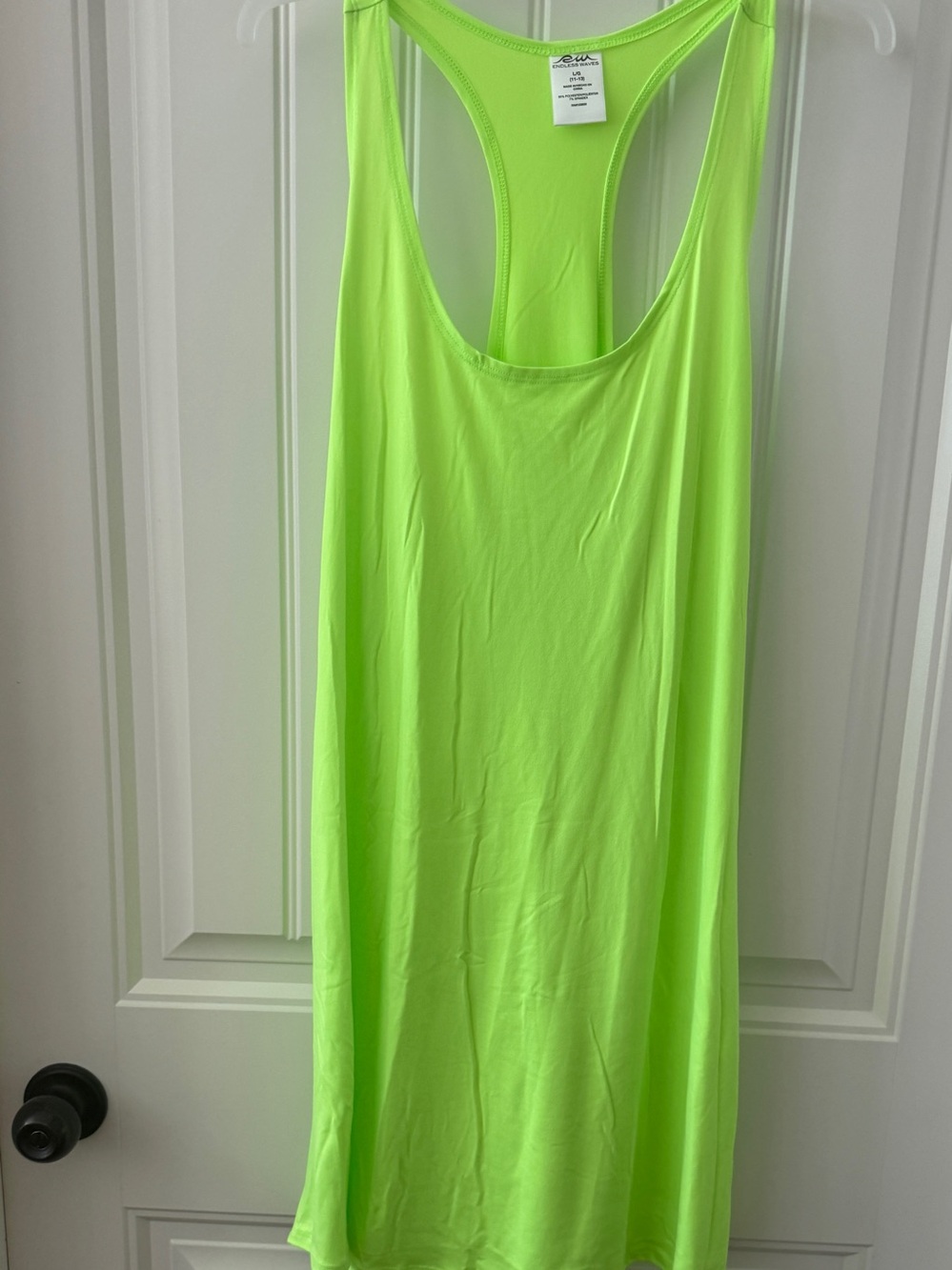 Endless Waves Coverup Dress L  Lime